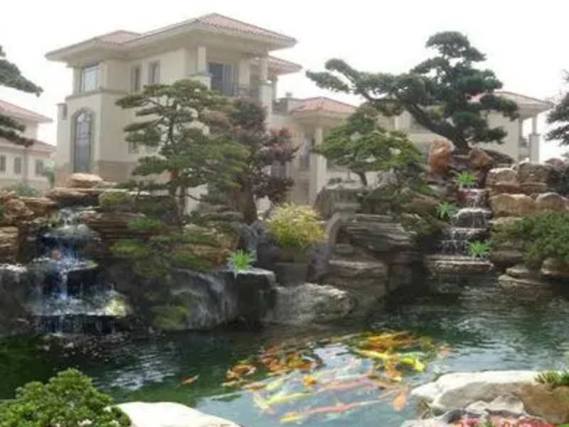 魚池與景觀處理