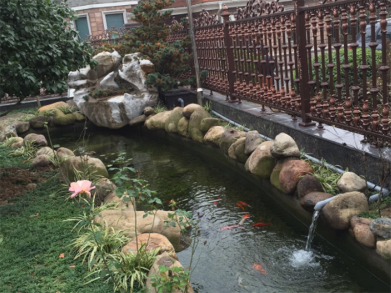 魚池與景觀處理